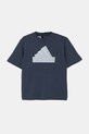 adidas t-shirt bawełniany dziecięcy pozostałe niebieski IS4412