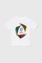 Detské bavlnené tričko adidas Performance UEFA Euro 2024 bavlna biela IT9304