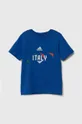 blu adidas Performance t-shirt in cotone per bambini Ragazzi