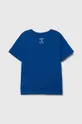 Дитяча бавовняна футболка adidas Performance блакитний