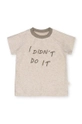 That's mine t-shirt in cotone per bambini Sylvester beige