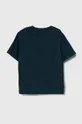 Детская хлопковая футболка EA7 Emporio Armani голубой