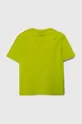 Дитяча бавовняна футболка EA7 Emporio Armani зелений