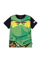 Lego t-shirt bawełniany dziecięcy nadruk zielony 12011243