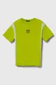 zelena Dječja pamučna majica kratkih rukava Sisley Za dječake