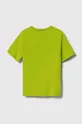 Дитяча бавовняна футболка Sisley зелений