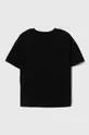 Дитяча бавовняна футболка Sisley чорний
