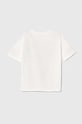 Sisley t-shirt bawełniany dziecięcy 3096X1045.G.Seasonal biały SS24