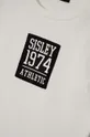 Sisley t-shirt bawełniany dziecięcy Materiał zasadniczy: 100 % Bawełna, Wstawki: 100 % Poliester