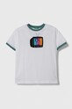 United Colors of Benetton t-shirt bawełniany dziecięcy nadruk biały 3096C10HI.G.Seasonal