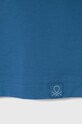 Chlapec Detské bavlnené tričko United Colors of Benetton 3I1XC109W.G.Sea.PPYH modrá