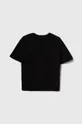 Otroška bombažna kratka majica United Colors of Benetton črna