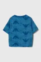 Παιδικό βαμβακερό μπλουζάκι Emporio Armani μπλε