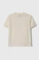 Emporio Armani t-shirt bawełniany dziecięcy beżowy