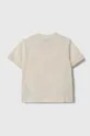 Detské bavlnené tričko Emporio Armani béžová