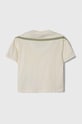 Дитяча бавовняна футболка Emporio Armani 3D4TJE.4J5UZ бежевий SS24