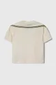 Detské bavlnené tričko Emporio Armani béžová