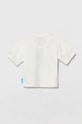 Emporio Armani t-shirt bawełniany dziecięcy The Smurfs 3D4TJN.3J52Z biały SS24