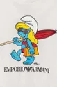 Детская хлопковая футболка Emporio Armani The Smurfs 100% Хлопок