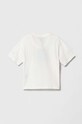 Emporio Armani t-shirt bawełniany dziecięcy The Smurfs 3D4TJN.3J52Z biały SS24