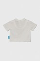 Бавовняна футболка для немовлят Emporio Armani x The Smurfs 3DHTJN.3J52Z білий SS24