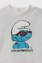 Emporio Armani maglietta in cotone neonati x The Smurfs 100% Cotone