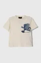 niebieski Emporio Armani t-shirt bawełniany dziecięcy 3-pack