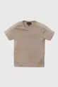 коричневый Хлопковая футболка Emporio Armani Для мальчиков