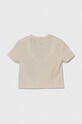 Бавовняна футболка для немовлят Emporio Armani 3DHTJR.3J51Z бежевий SS24