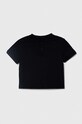 Бавовняна футболка для немовлят Emporio Armani 3DHTJR.3J51Z чорний SS24