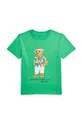zelena Dječja pamučna majica kratkih rukava Polo Ralph Lauren Za dječake