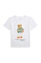 Polo Ralph Lauren t-shirt bawełniany dziecięcy nadruk biały 322853828030