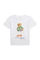 bianco Polo Ralph Lauren t-shirt in cotone per bambini Ragazzi