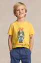zlatna Dječja pamučna majica kratkih rukava Polo Ralph Lauren Za dječake