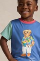 Polo Ralph Lauren t-shirt in cotone per bambini 322905258003 blu