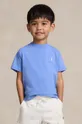 fialová Detské bavlnené tričko Polo Ralph Lauren Chlapčenský