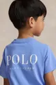 фіолетовий Дитяча бавовняна футболка Polo Ralph Lauren