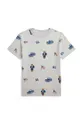 siva Otroška bombažna kratka majica Polo Ralph Lauren Fantovski