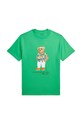 Polo Ralph Lauren t-shirt bawełniany dziecięcy nadruk zielony 323853828029