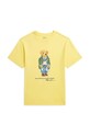 Polo Ralph Lauren t-shirt bawełniany dziecięcy nadruk żółty 323853828031