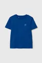 голубой Детская хлопковая футболка adidas Originals Для мальчиков