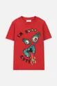 Coccodrillo t-shirt bawełniany dziecięcy czerwony