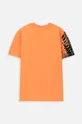 Dječja pamučna majica kratkih rukava Coccodrillo narančasta