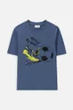 plava Dječja pamučna majica kratkih rukava Coccodrillo Za dječake
