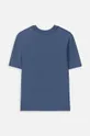 Otroška bombažna kratka majica Coccodrillo modra
