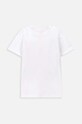 Coccodrillo t-shirt bawełniany dziecięcy WC4143217VBA biały SS24