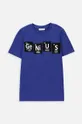 тёмно-синий Детская хлопковая футболка Coccodrillo Для мальчиков