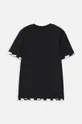Dječja pamučna majica kratkih rukava Coccodrillo crna