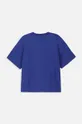 Дитяча бавовняна футболка Coccodrillo темно-синій