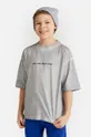 szary Coccodrillo t-shirt bawełniany dziecięcy Chłopięcy
